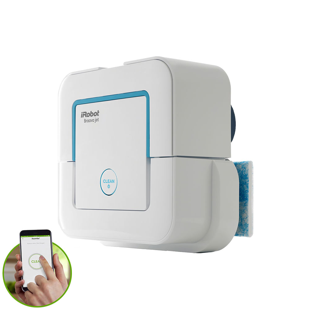 Robô Passa Pano Inteligente Bivolt Braava jet® 240 iRobot iRobot