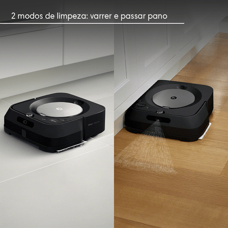 いラインアップ Robô Passa Pano Inteligente Bivolt Braava jet® m6 Graphite Vacuum Cleaner / Cleaner