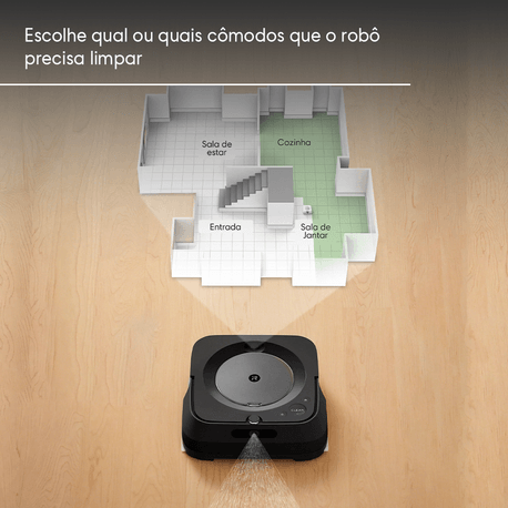 Robô Passa Pano Inteligente Bivolt Braava jet® m6 Graphite