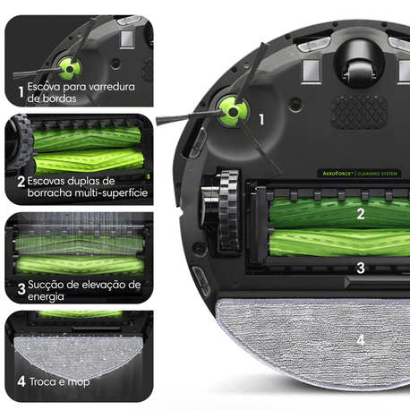 Robô Roomba i5 Combo Aspirador e Passa Pano da iRobot - iRobot