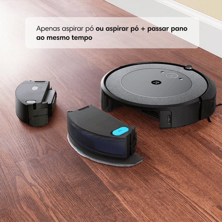 Robô Roomba i5+ Combo Aspirador e Passa Pano com esvaziamento Automático da  iRobot - Bivolt - iRobot